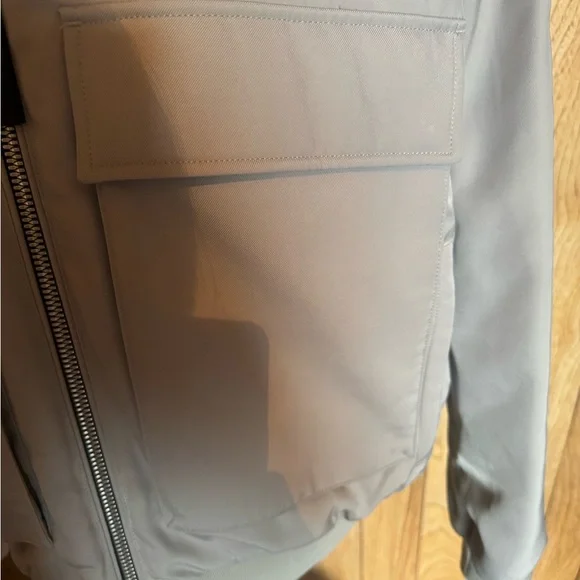 Moose Knuckles Gray Bomber Jacket